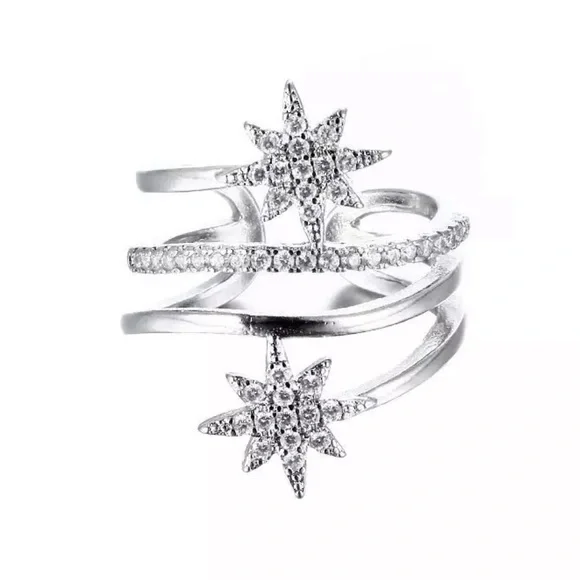 ✨Insta sterling silver stars ring - Picture 3 of 4